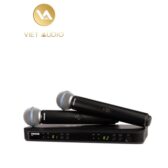 Bộ thu và phát đôi kèm micro không dây cầm tay Shure BLX288A/B58