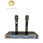 Bộ thu phát không dây tần số UHF 96 kênh kèm 2 micro cầm tay Shure ULX-D4D