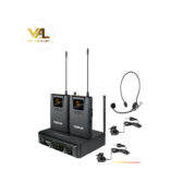 Bộ micro không dây cài đầu, cài áo kênh kép X3PP Takstar