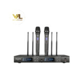 Bộ micro không dây tầm xa cầm tay UHF hai kênh Takstar M2-FH